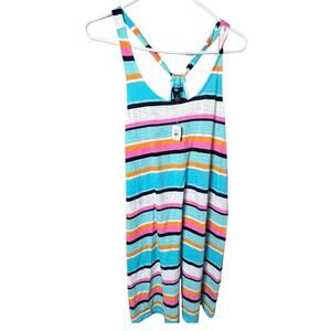 Gap Women’s Knotted Back Racerback Striped Style Summer Dress Sz M
